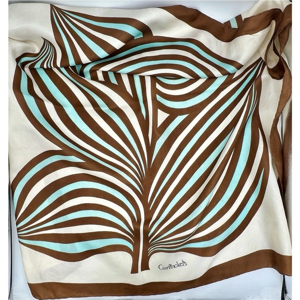 Vintage Garfinckel's signature logo scarf